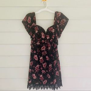 Floral off the shoulder dress